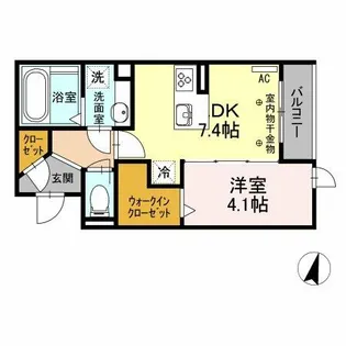 ルーチェ勝川【2階】の間取り