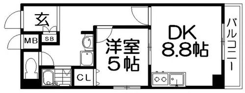 Mプラザ津田駅前12番館【2階】の間取り