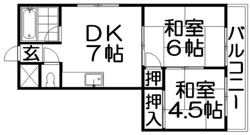 Mプラザ津田駅前弐番館【3階】の間取り