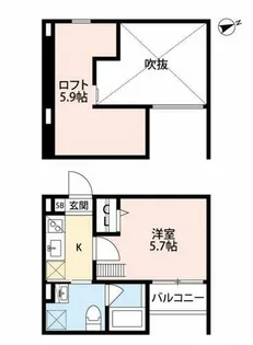 ベイルート【2階】の間取り