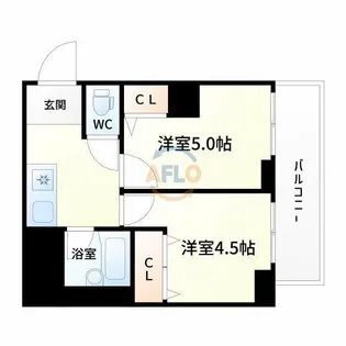 木川東エクセルハイツ【1階】の間取り