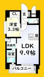 アンテス上到津【6階】の間取り