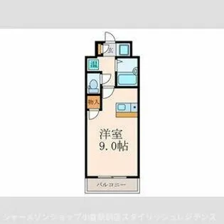 グローリー北方Ⅱ【9階】の間取り