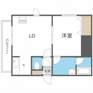 パラディーゾ412【201号室】の間取り