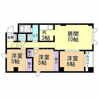 グランディールコートⅡ【202号室】の間取り