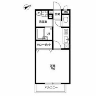 アムールエスペランサ北白川【1階】の間取り