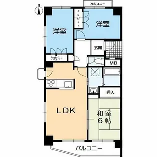 パティオ協和【3階】の間取り