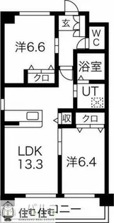 トワエモワ【302号室】の間取り