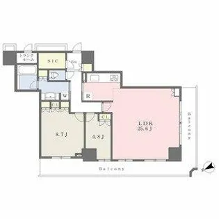 ヴィークタワー名古屋東別院【16階】の間取り