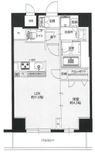 Owlforest北堀江【302号室】の間取り