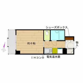 1Kの間取り画像