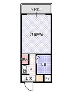 レナジア大東【214号室】の間取り