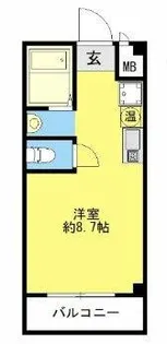 墨江728ハイツ【3階】の間取り