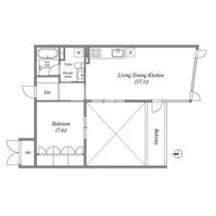 LaSante葵【6階】の間取り