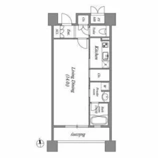LASANTE東桜【5階】の間取り