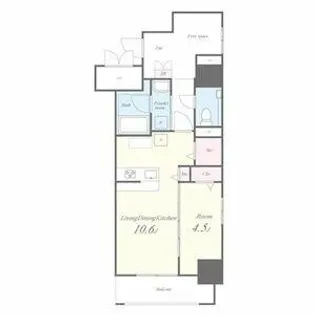 ルフレイユ 泉 久屋大通公園【6階】の間取り