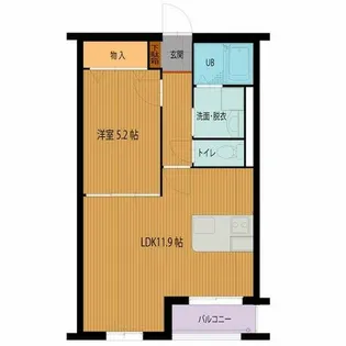 ホリーステージ城山【2階】の間取り