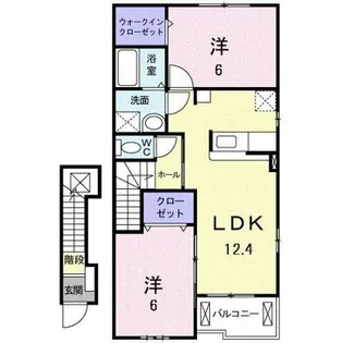 クリアネス F Ⅱ【2階】の間取り