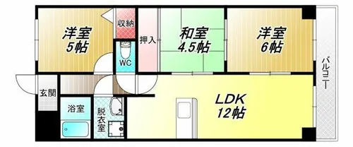 ルモンドオサカベ【2階】の間取り