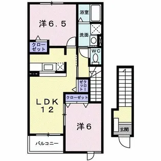 エスペランサ【2階】の間取り