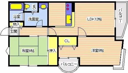 サンアミニティ【302号室】の間取り