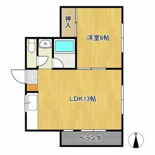 東洋プラザしろきた【2階】の間取り
