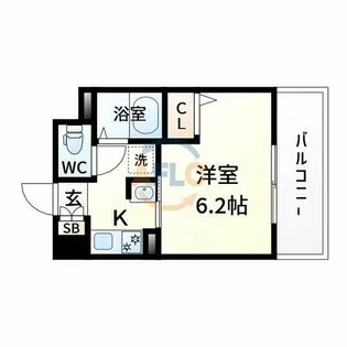 エステムコート新大阪Ⅵエキスプレイス【2階】の間取り