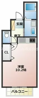 クレシタ神ノ輪【1A号室】の間取り