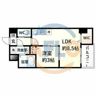 SEST新大阪【3階】の間取り