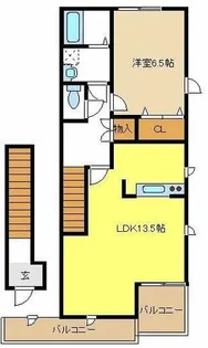 プラネットⅠ【2階】の間取り