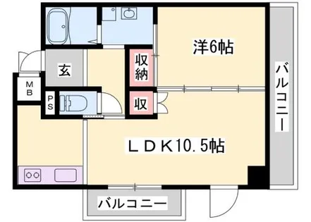 クリーンピア南大路時計台【204号室】の間取り