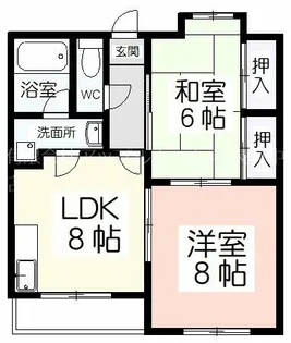 ハイツアルファ【203号室】の間取り