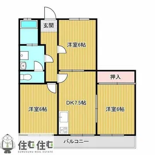 サンライズ須賀【202号室】の間取り