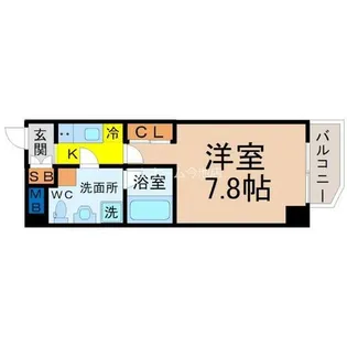 アンビックス・プリア茶屋ヶ坂【7階】の間取り