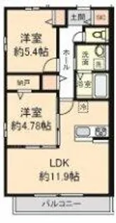 Grand Nord Ⅰ【2階】の間取り