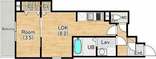 (仮称)ジーメゾン一宮天王ルクセルク【2階】の間取り