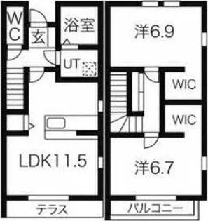 Tsメゾン-S【102号室】の間取り