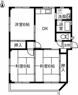 リバーストーン【301号室】の間取り