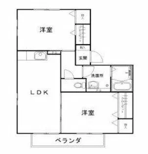 ウィルモアカレン【203号室】の間取り