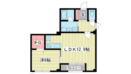 サンビルダー北野ザベース【307号室】の間取り