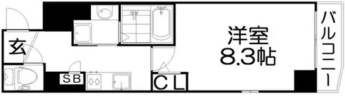 プラリア東田宮【4階】の間取り