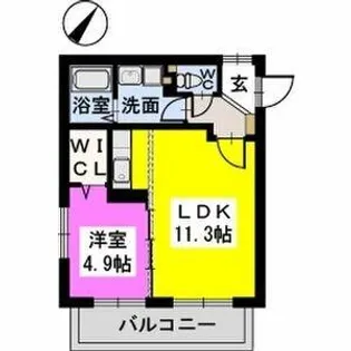 ドミールシャトーⅡ【202号室】の間取り