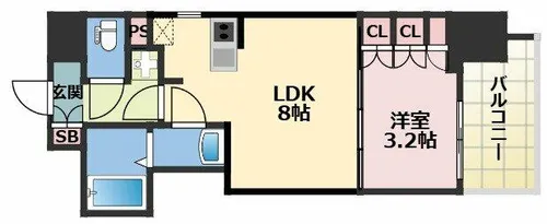 ザ・グリッド 千林レジデンス【15階】の間取り