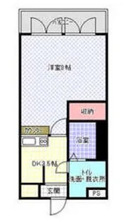 メゾンパティオ2【3階】の間取り