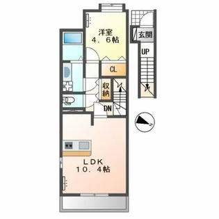 ルナ・ガーディニア【2階】の間取り