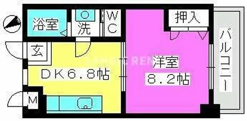 パインクレスト高宮【2階】の間取り