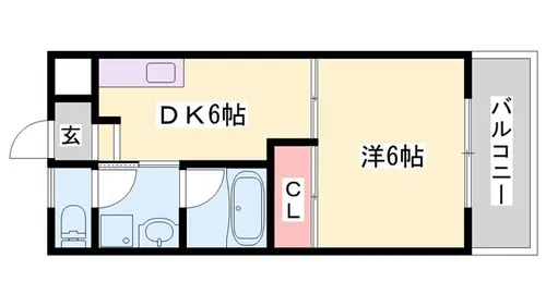 コーポふくい【302号室】の間取り