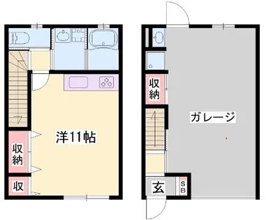 GARAXIA福崎【1号室】の間取り