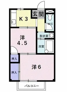 ジュネスアノンβ【1階】の間取り