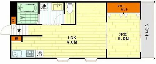 ミライ ハイム【2階】の間取り